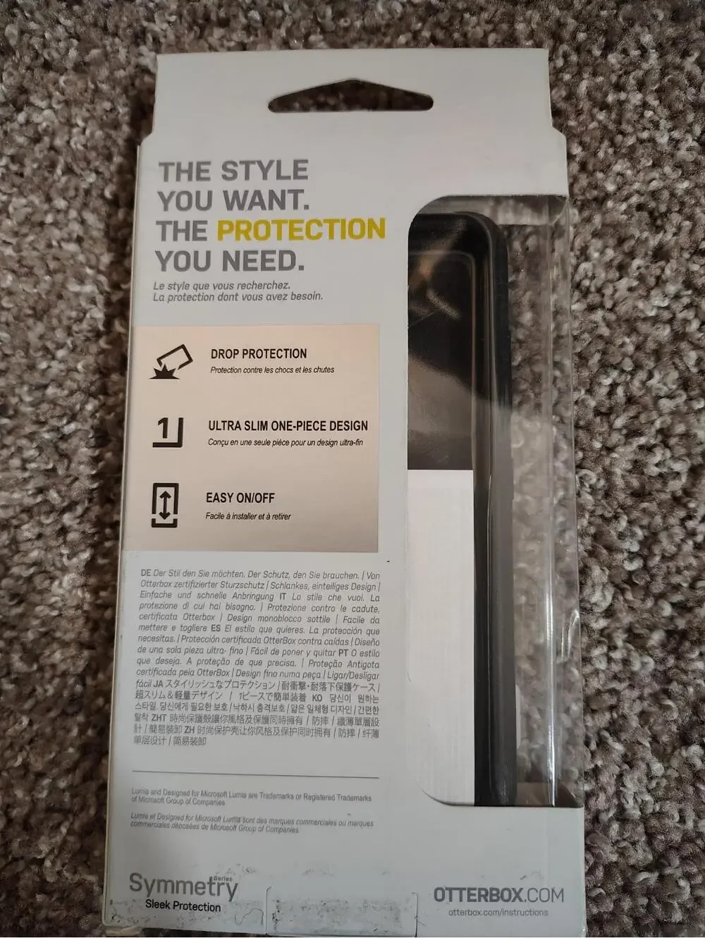 Otterbox Series Symmetry Case Sleek Protection for Lumia 650 Dual Sim Black